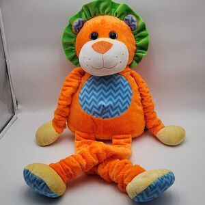Hug Fun Orange‎ Lion Scrunched Plush Stuffed Animal Safari Toy Large 36" Soft